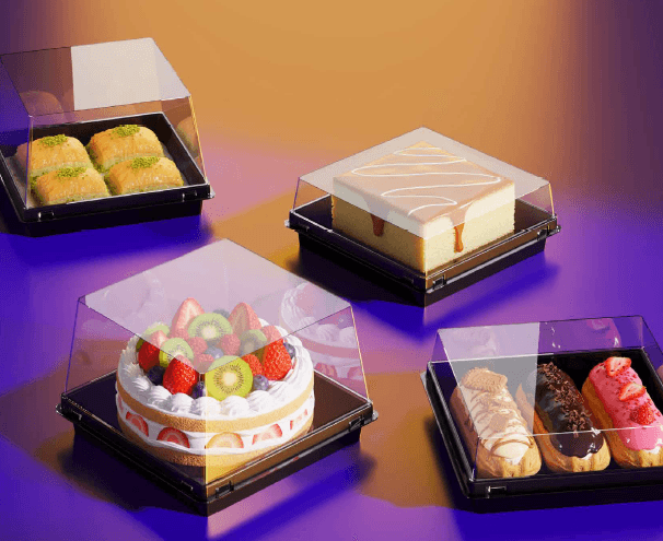 Kare Pasta Kabı + Kapak Set H:80